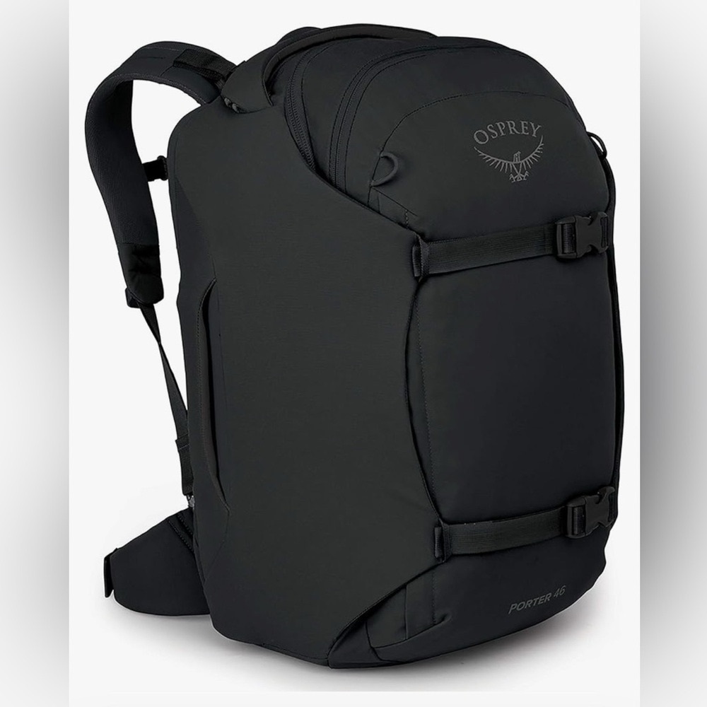 Osprey porter 46 Black Backpack Sleek Durable Design